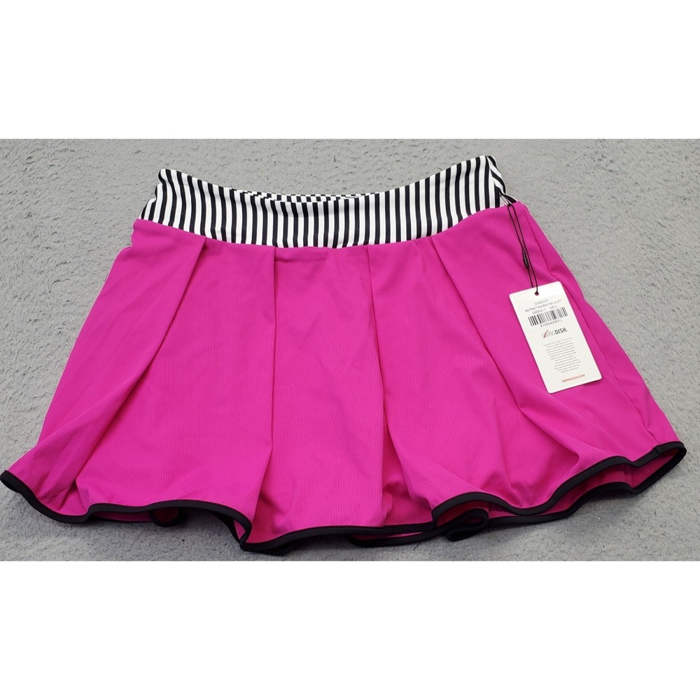 SwingDish Andrea Skort Womens Small Pink Lined‎ Lightweight Pleated WS033-21-1